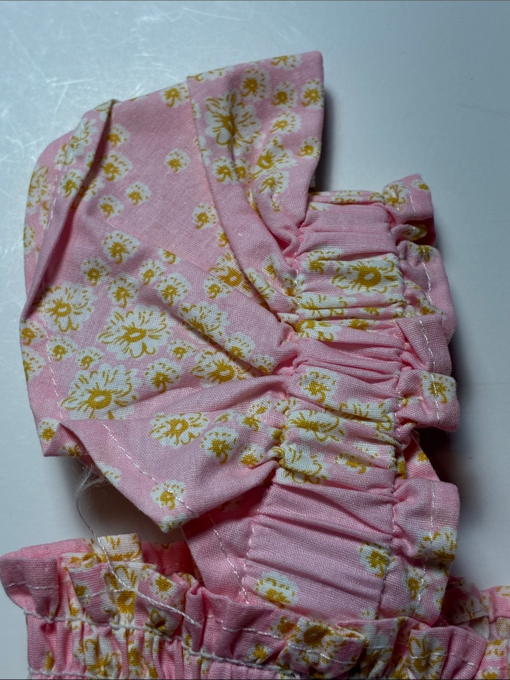 Girls Tiered Floral Sundress - Pink, Yellow & Blue - Picture 5 of 7